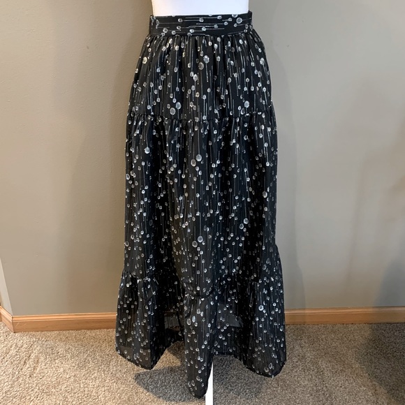 Black & Silver Portia Skirt by Sabina Musayev - Picture 5 of 13